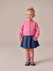 Pink Button-Up Cardigan (3mths-7yrs) - Image 2 of 8