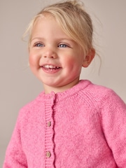 Pink Button-Up Cardigan (3mths-7yrs) - Image 4 of 8