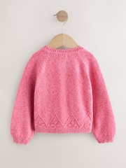 Pink Button-Up Cardigan (3mths-7yrs) - Image 6 of 8