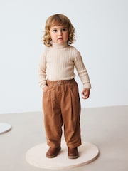 Oatmeal Roll Neck Jumper (3mths-10yrs) - Image 2 of 7
