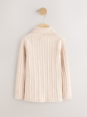 Oatmeal Roll Neck Jumper (3mths-10yrs) - Image 5 of 7