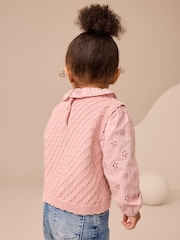 Pink Mock Layer Knit Jumper (3mths-7yrs) - Image 3 of 8