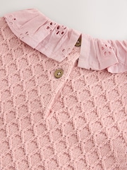 Pink Mock Layer Knit Jumper (3mths-7yrs) - Image 8 of 8