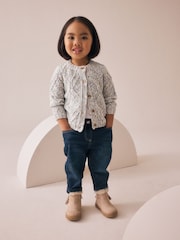 Blue Cable Knitted Cardigan (3mths-10yrs) - Image 2 of 9