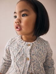 Blue Cable Knitted Cardigan (3mths-10yrs) - Image 4 of 9