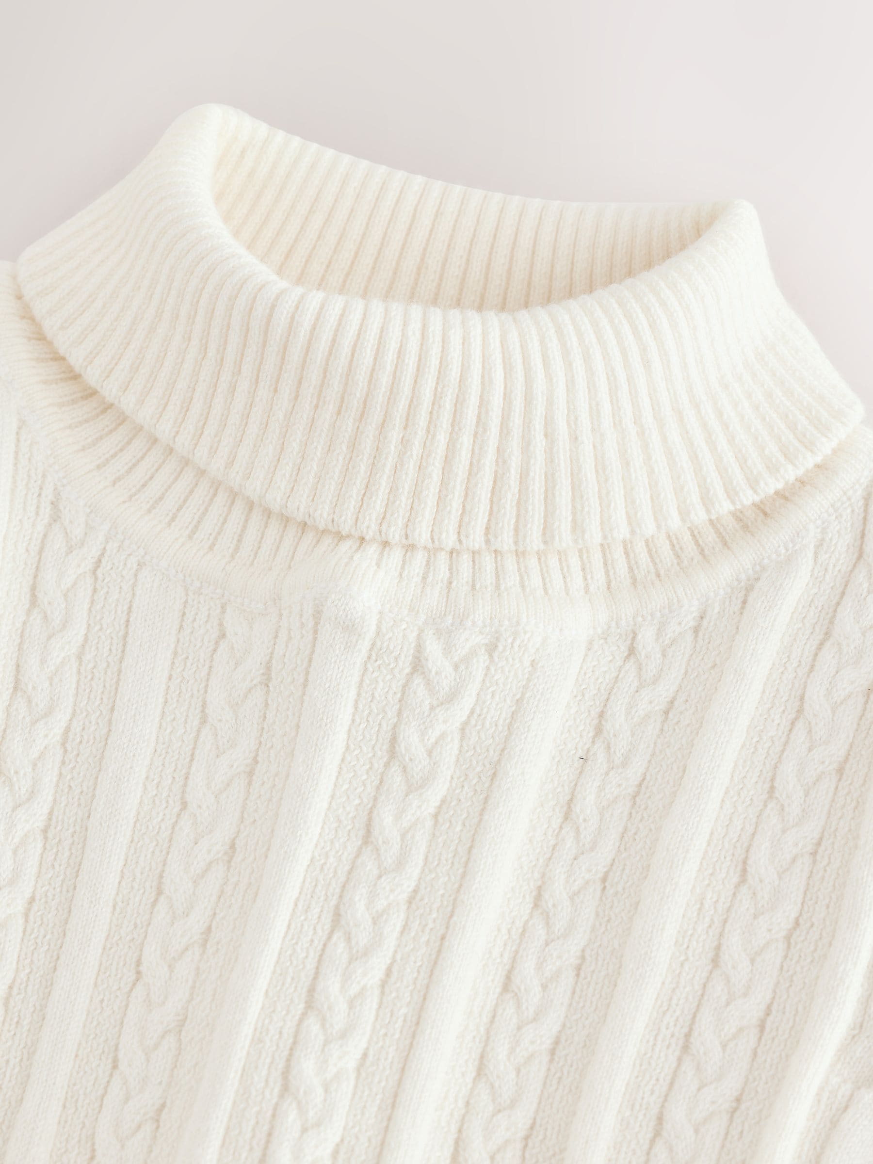 Buy Ecru White Roll Neck Jumper (3mths-10yrs) from the Next UK