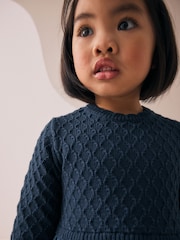 Blue Knitted Denim Dress (3mths-7yrs) - Image 2 of 8