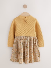 Ockergelb - Floral Print Knit Dress (3mths-7yrs) - Bild 5 von 8