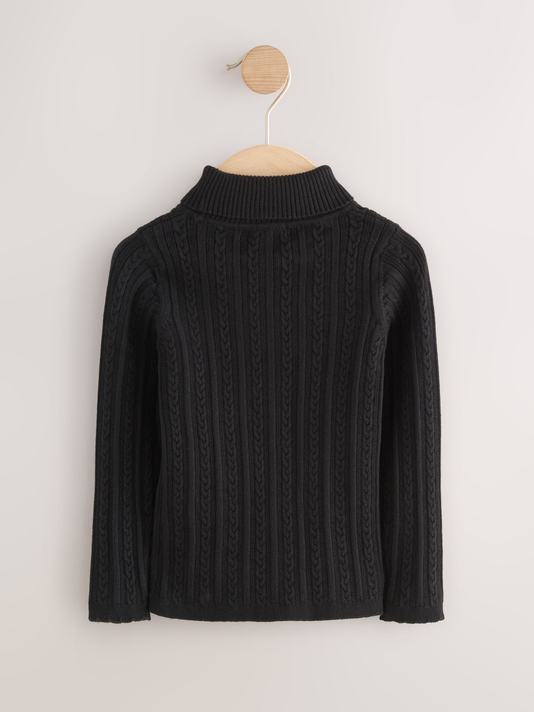 Buy Black Roll Neck Knit Jumper (3mths-10yrs) from Next Norway