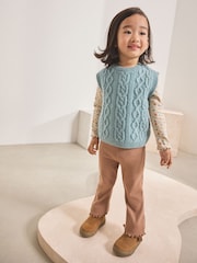 Light Blue Knitted Jumper and Leggings Set (3mths-7yrs) - Image 1 of 5