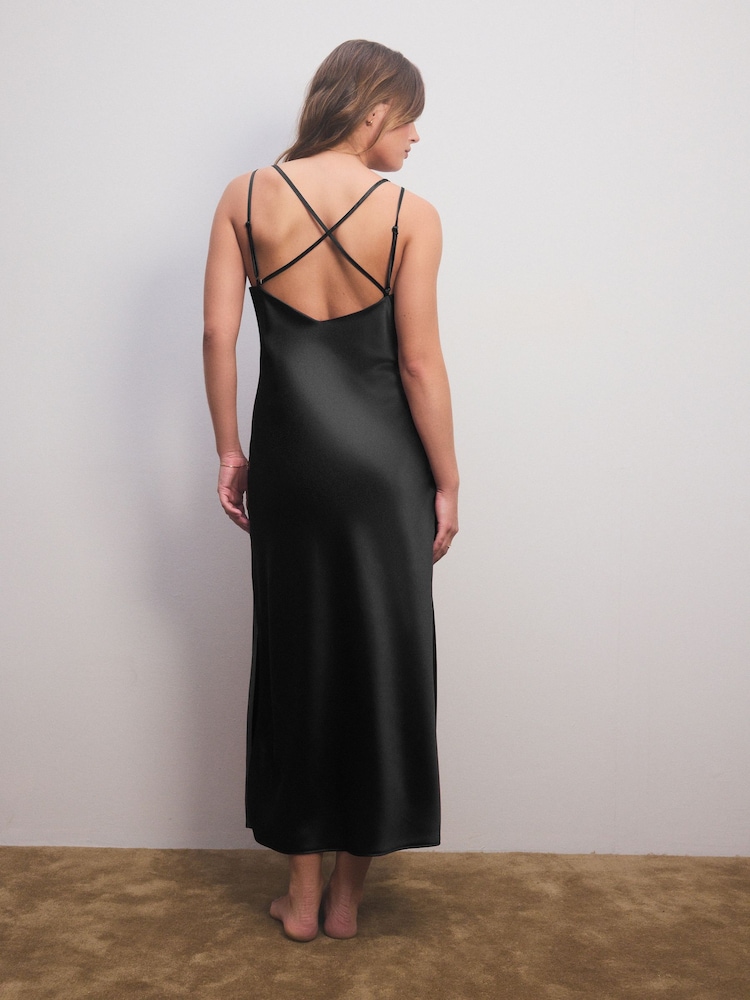 Black Satin Slip - Image 2 of 9