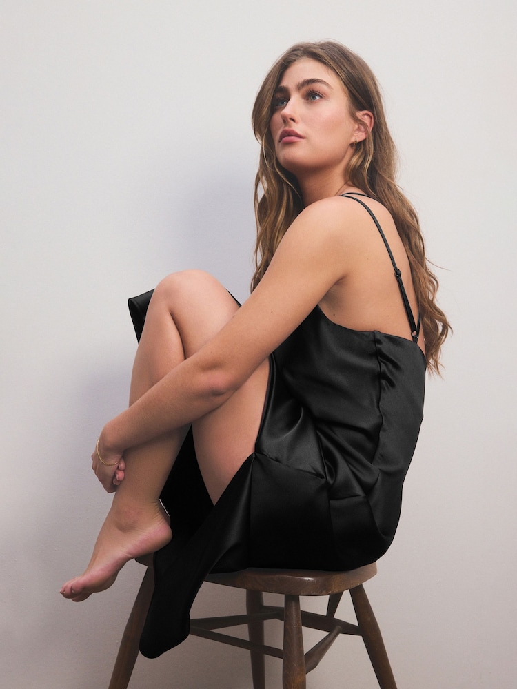 Black Satin Slip - Image 4 of 9