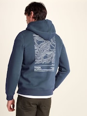 Tog 24 Blue Terrain Supersoft Heavyweight Graphic Print Hoodie - Image 2 of 7