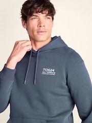 Tog 24 Blue Terrain Supersoft Heavyweight Graphic Print Hoodie - Image 5 of 7