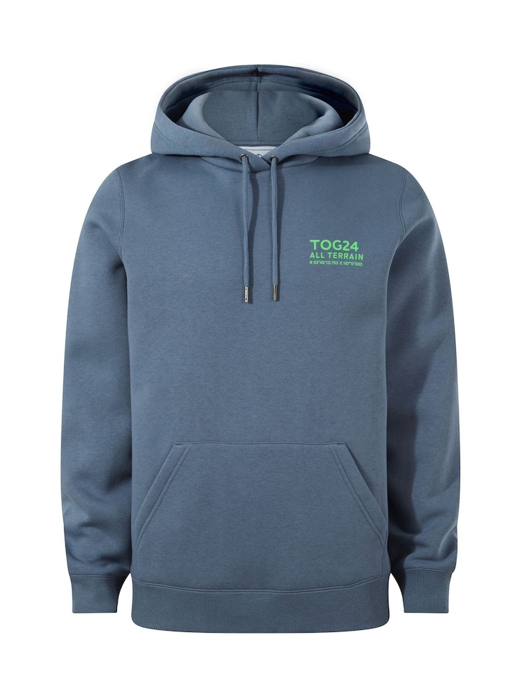 Tog 24 Blue Terrain Supersoft Heavyweight Graphic Print Hoodie - Image 7 of 7