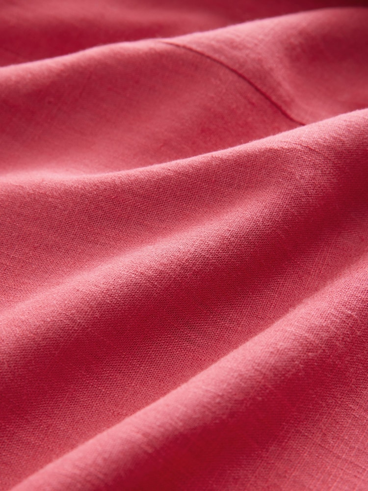 Red Halterneck Maxi Dress With Linen - Image 8 of 8