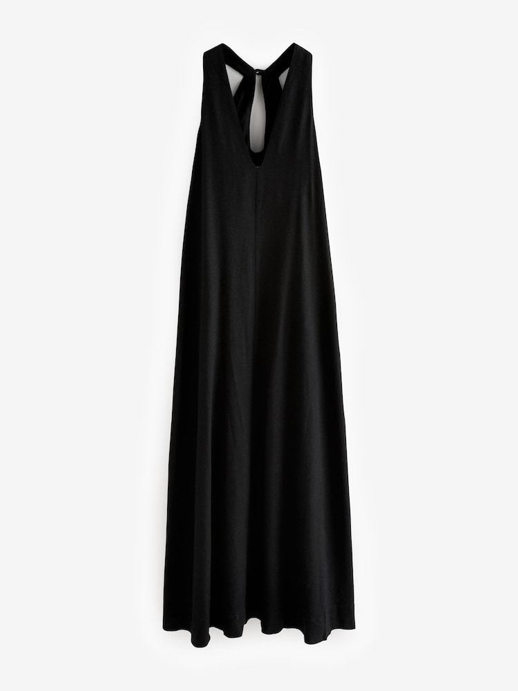 Noir - Robe longue dos nu avec Lin - Image 6 of 9
