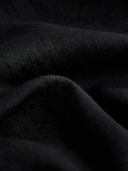 Black Halterneck Maxi Dress With Linen - Image 9 of 9