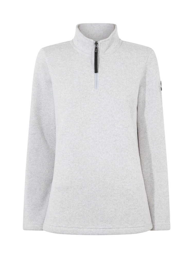 Γκρι - Tog 24 Pearson Knitlook Φλις με φερμουάρ - Εικόνα 6 από 6