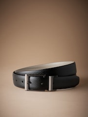 Black Ecru Signature Reversible Belt - Image 1 of 5