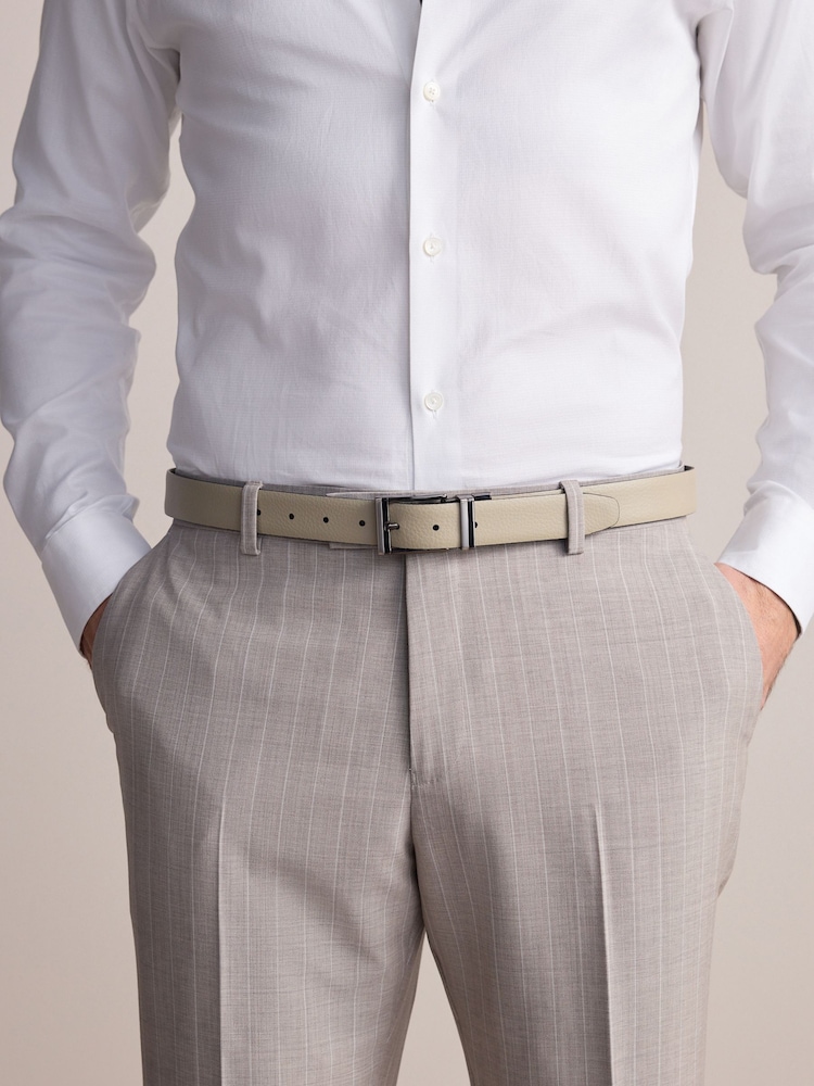 Black Ecru Signature Reversible Belt - Image 5 of 5