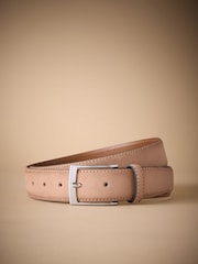 Neutral Signature Nubuck Leather Belt - Image 1 of 3