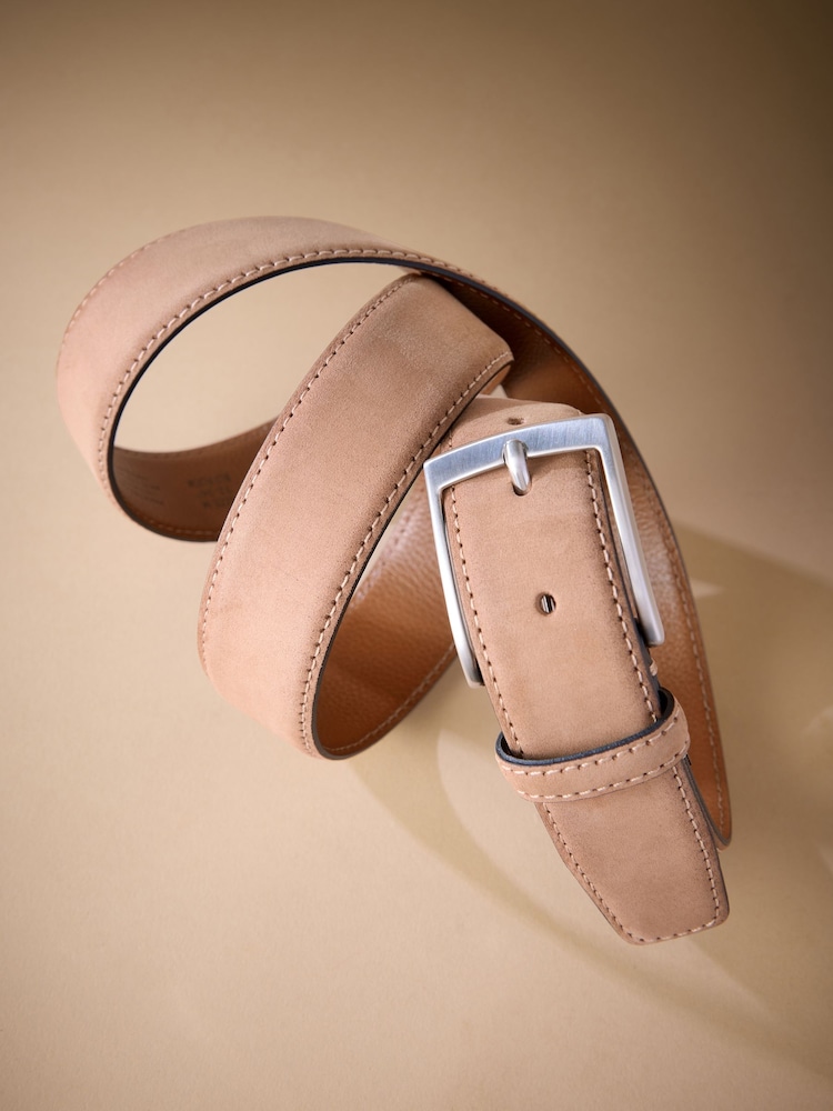 Neutral Signature Nubuck Leather Belt - Image 3 of 3