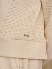 Cream Slogan 100% Cotton Textured Waffle Sweatshirt - Image 6 of 10