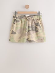 Camo 100% Cotton Textured Waffle Shorts - Image 1 of 4