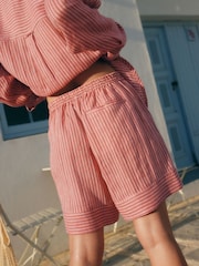 Bande rose - Chemise en lin 100 % - Image 10 of 12