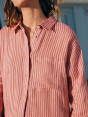 Bande rose - Chemise en lin 100 % - Image 12 of 12