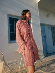 Bande rose - Chemise en lin 100 % - Image 7 of 12