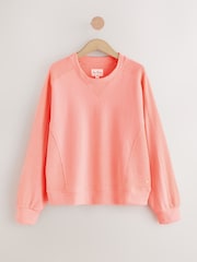 Fluro Pink - Camisola de waffle com textura de algodão 100% - Imagem 7 de 9