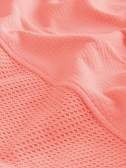 Fluro Pink - Camisola de waffle com textura de algodão 100% - Imagem 8 de 9