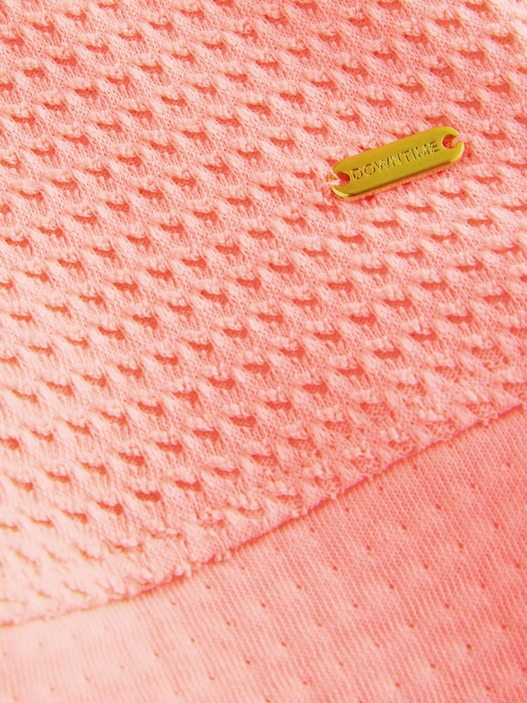 Fluro Pink - Camisola de waffle com textura de algodão 100% - Imagem 9 de 9