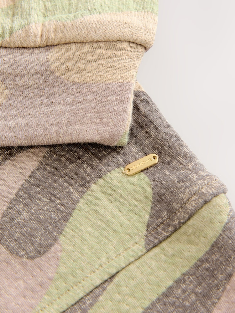 Camo Slogan 100% Cotton Textured Waffle Sweatshirt - Image 11 of 11