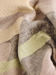 Camo Slogan 100% Cotton Textured Waffle Sweatshirt - Image 3 of 5