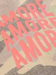 Camo Slogan 100% Cotton Textured Waffle Sweatshirt - Image 4 of 5
