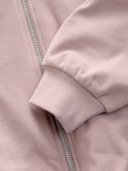 Pink Supersoft Rib Bomber Jacket - Image 9 of 9