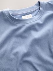 Blue Oversized Supersoft Rib T-Shirt - Image 2 of 4