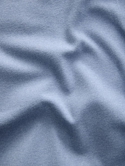 Blue Oversized Supersoft Rib T-Shirt - Image 3 of 4