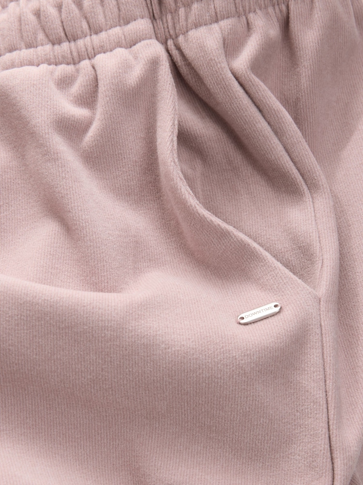 Pink Supersoft Rib Wide Leg Joggers - Image 7 of 7