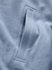 Blue Supersoft Rib Bomber Jacket - Image 3 of 4