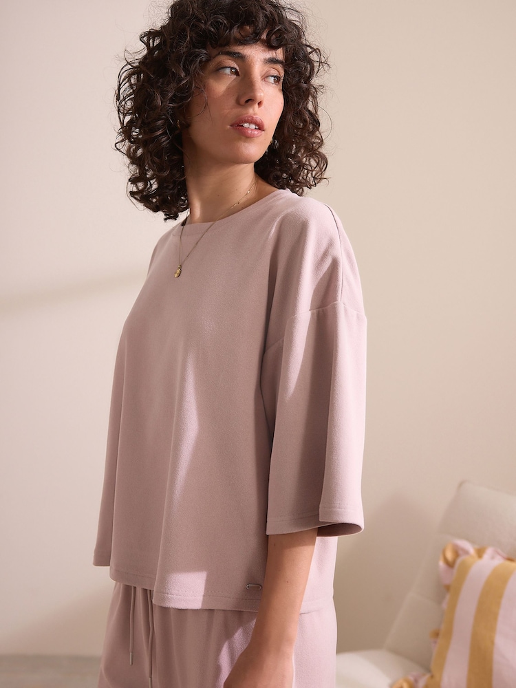 Rosa - Oversized Supersoft Rib T-Shirt - Imagen 1 de 10 Rosa - Oversized Supersoft Rib T-Shirt - Imagen 1 de 10