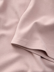 Pink Oversized Supersoft Rib T-Shirt - Image 3 of 4