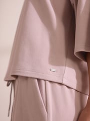 Pink Oversized Supersoft Rib T-Shirt - Image 6 of 10
