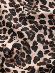 Animal Oversized Linen Blend Shirt - Image 7 of 7