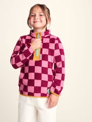 Tog 24 Pink Kids Brecknock Shaun The Sheep Print Zip Neck Fleece - Image 1 of 6