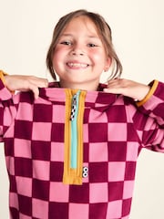 Tog 24 Pink Kids Brecknock Shaun The Sheep Print Zip Neck Fleece - Image 5 of 6