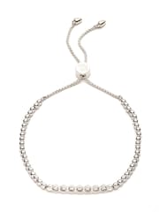 Lauren Ralph Lauren Silver Tone Cubic Zirconia Slider Bracelet - Image 1 of 2